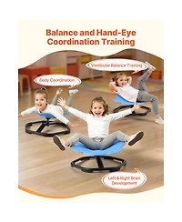 Hongge Flower Shape Sensory-Spinning Chair, 24.4", 220 lb Capacity, Ages 3-12