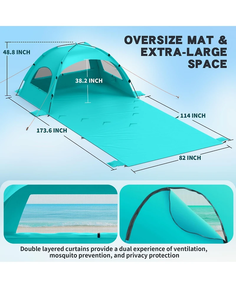 Aofar Beach Tent Sun Shelter Portable Camping Shade