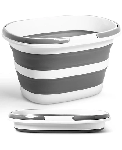 Piscifun Collapsible Silicone Tub Foldable Space Saving For Camping Beach Laundry Outdoor Household Use