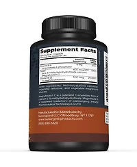 Sunergetic Methyl Folate Supplement with Vitamin B12 and Vitamin B6, 400 mcg Methyl Folate, 60 Capsules