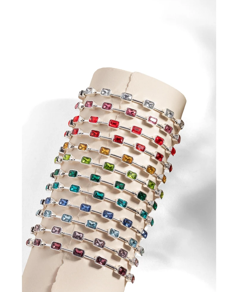 Alex and Ani January Birthstone Emerald Cut Bangle