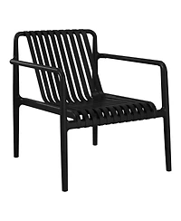 WestinTrends Outdoor Modern Stackable Plastic Patio Club Armchairs (Set of 2)