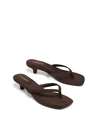 Therapy Australia Women's Heatwave Square Toe Thong Heel