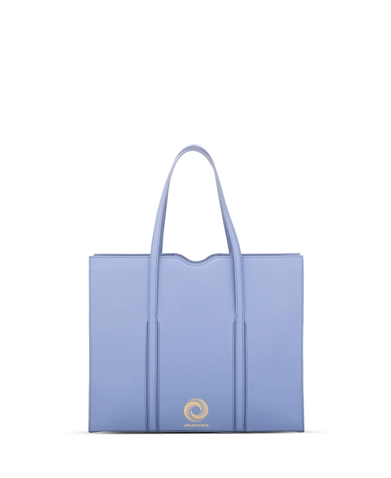Aranyani Akshaya 16 Italian Leather Tote Bag with 24K Gold Monogram