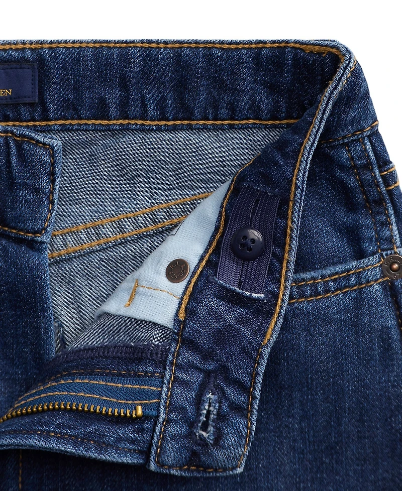 Polo Ralph Lauren Girls' 2T-6X Curved Tapered Cotton Denim Jeans