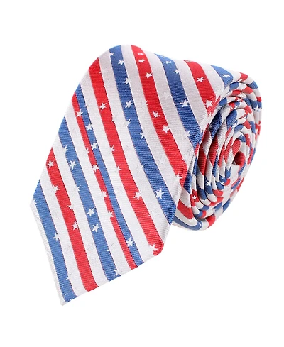 Trafalgar Men's Stars of Valor Silk Novelty Necktie