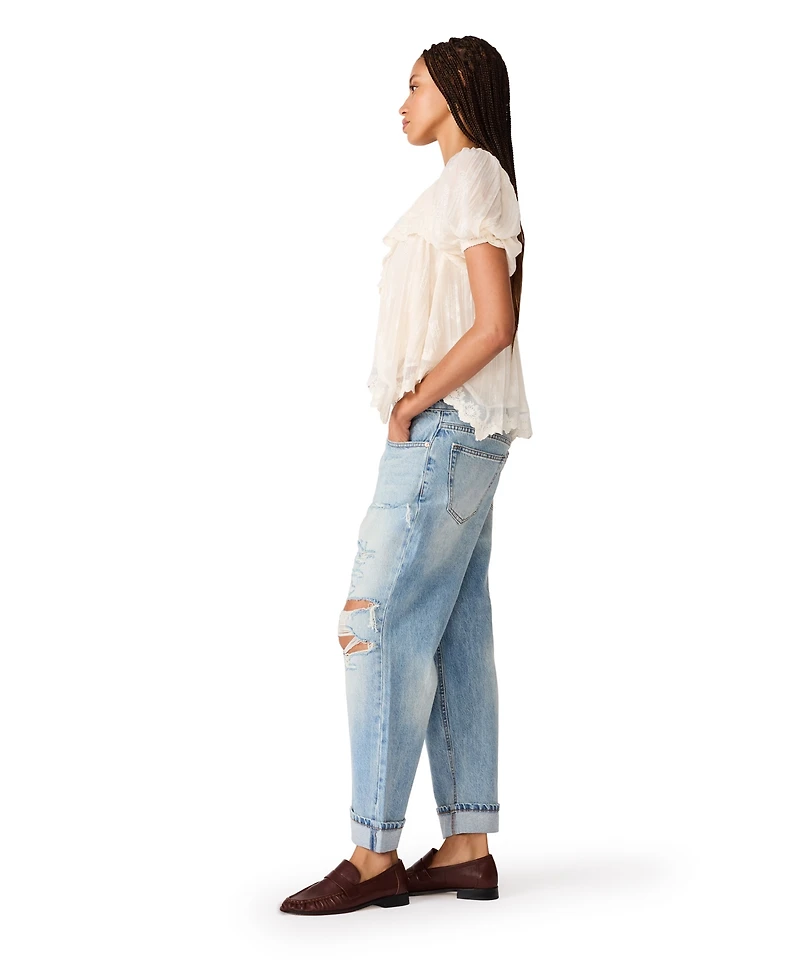 Steve Madden Women's Low-Rise Boyfriend Jeans