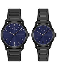 Armani Exchange Men's Quartz Three Hand Black Stainless Steel Watch 42mm