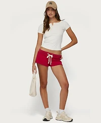Edikted Women's Renique Short-Sleeve Henley T-Shirt