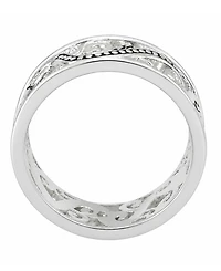 And Now This Silver-Plated Swirl Ring