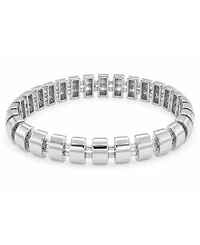 And Now This Gold, Silver Plated Brass Stretch Bracelet