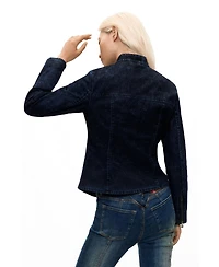 Desigual Women's Long-Sleeve Denim Zip-Up Jacket