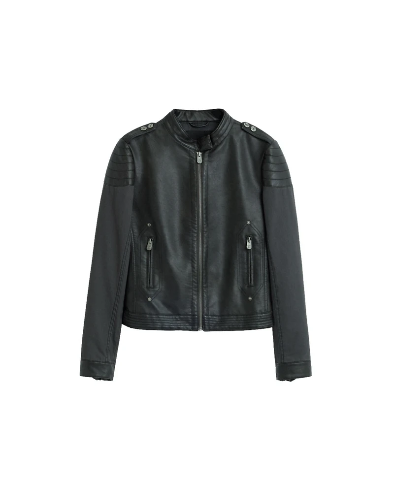 Desigual Women's Jacket Leather Effect