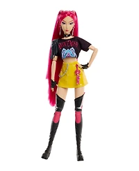 Kpop Demon Hunters Huntrx Mira 12.75" Fashion Doll with 11 Posable Joints and Curved Moon Sword, Ages 4+