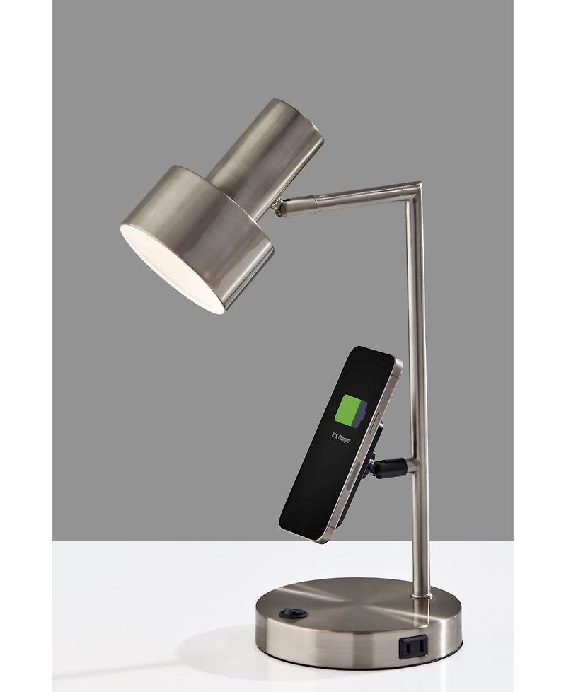 Adesso 19" Metal Rowe Supercharger Desk Lamp