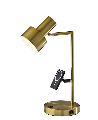 Adesso 19" Metal Rowe Supercharger Desk Lamp