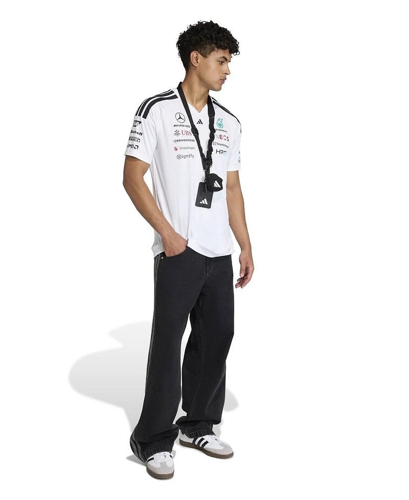 Adidas Men's White Mercedes-amg Petronas F1 Team 2026 Driver Replica Jersey