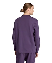 Adidas Men's Dark Purple Mercedes-amg Petronas F1 Team Premium Woven Long-Sleeve T-Shirt