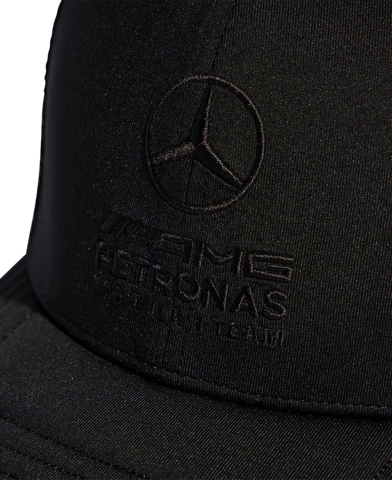 Adidas Women's Black Mercedes-amg Petronas F1 Team Night Trucker Adjustable Hat