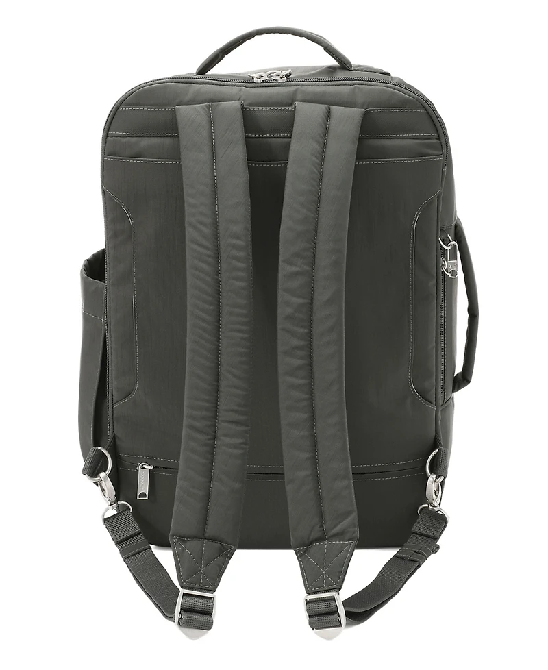 Baggallini Securtex Classic Anti-Theft Convertible Travel Small Backpack Messenger