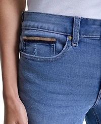 Nautica Women's Straight-Leg Cuffed-Ankle Jeans