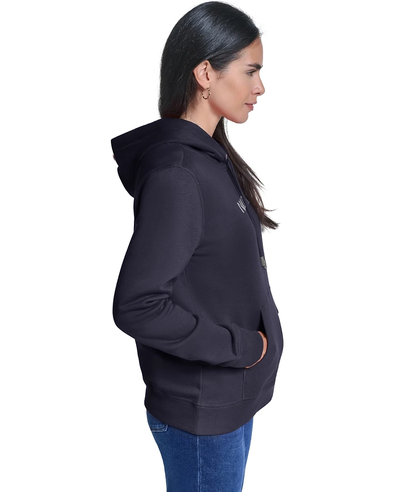 Nautica Women's Logo Graphic Fleece Hoodie