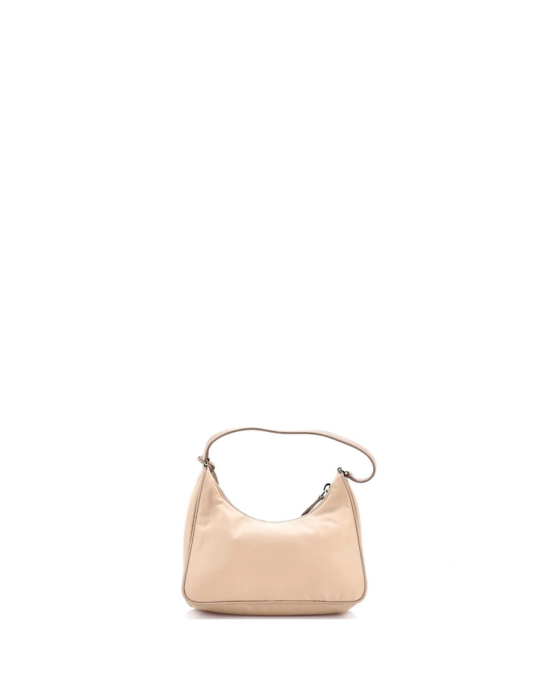 Pre-Owned Prada Mini Re-Edition 2005 Hobo Tessuto with Saffiano Leather