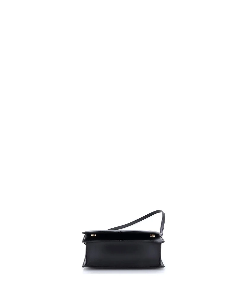 Pre-Owned Dolce and Gabbana Small Dg Logo Flap Shoulder Bag Leather