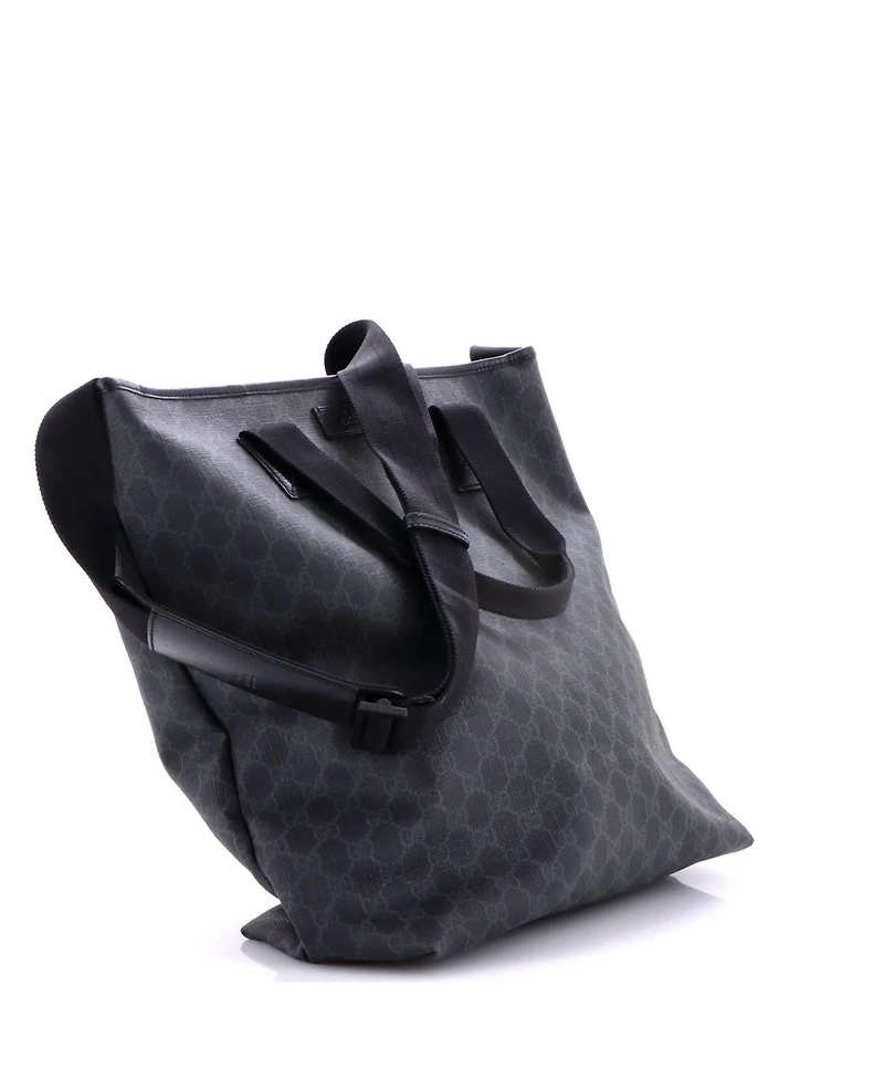 Pre-Owned Gucci Large Convertible Crossbody Tote Gg Coated Canvas