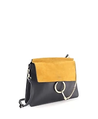 Pre-Owned Chloe Medium Faye Shoulder Bag Leather and Suede
