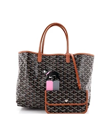 Pre-Owned Goyard Pm Saint Louis Tote Printed Coated Canvas