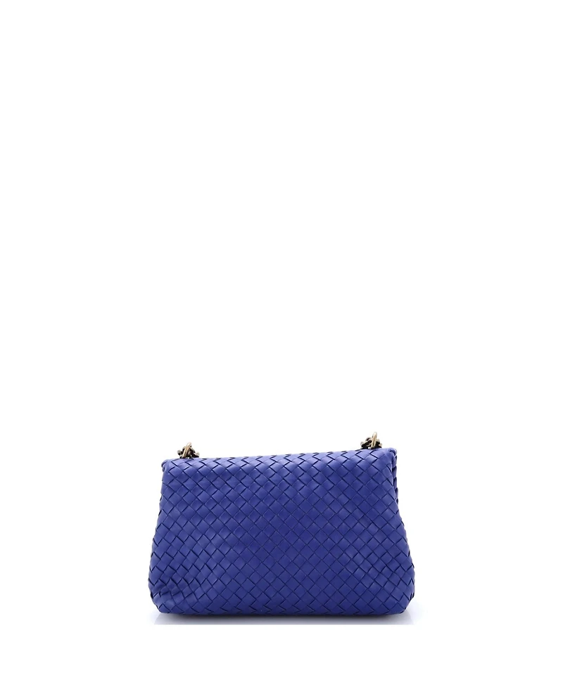 Pre-Owned Bottega Veneta Small Olimpia Crossbody Bag Intrecciato Nappa