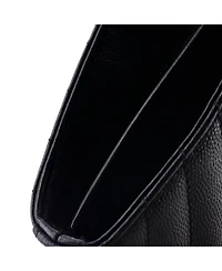 Pre-Owned Saint Laurent Medium Classic Monogram Wallet on Chain Matelasse Chevron Leather