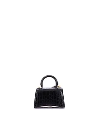 Pre-Owned Balenciaga Xs Hourglass Top Handle Bag Embossed Leather