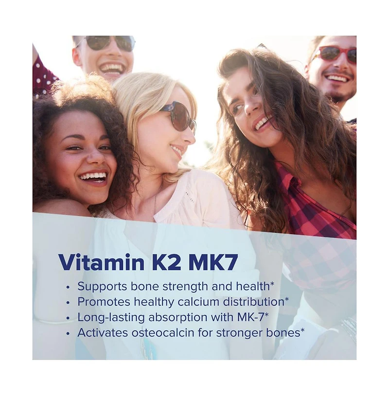Superior Source Vitamin K2 Mk-7 (Menaquinone-7), 100 mcg, Quick Dissolve MicroLignual Tablets, 60 Count, Healthy Bones and Arteries, Immune and
