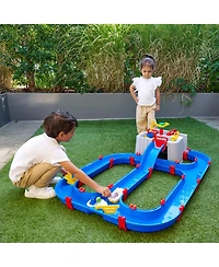 Aquaplay Harbor 50.39" x 36.61" x 15.75" Hand-Crank Water Play Set, Ages 3+