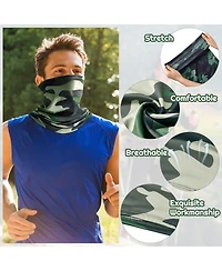 Piscifun 20 Pack Neck Gaiter Breathable Uv Protection Face Mask Outdoor Head Wrap Scarf