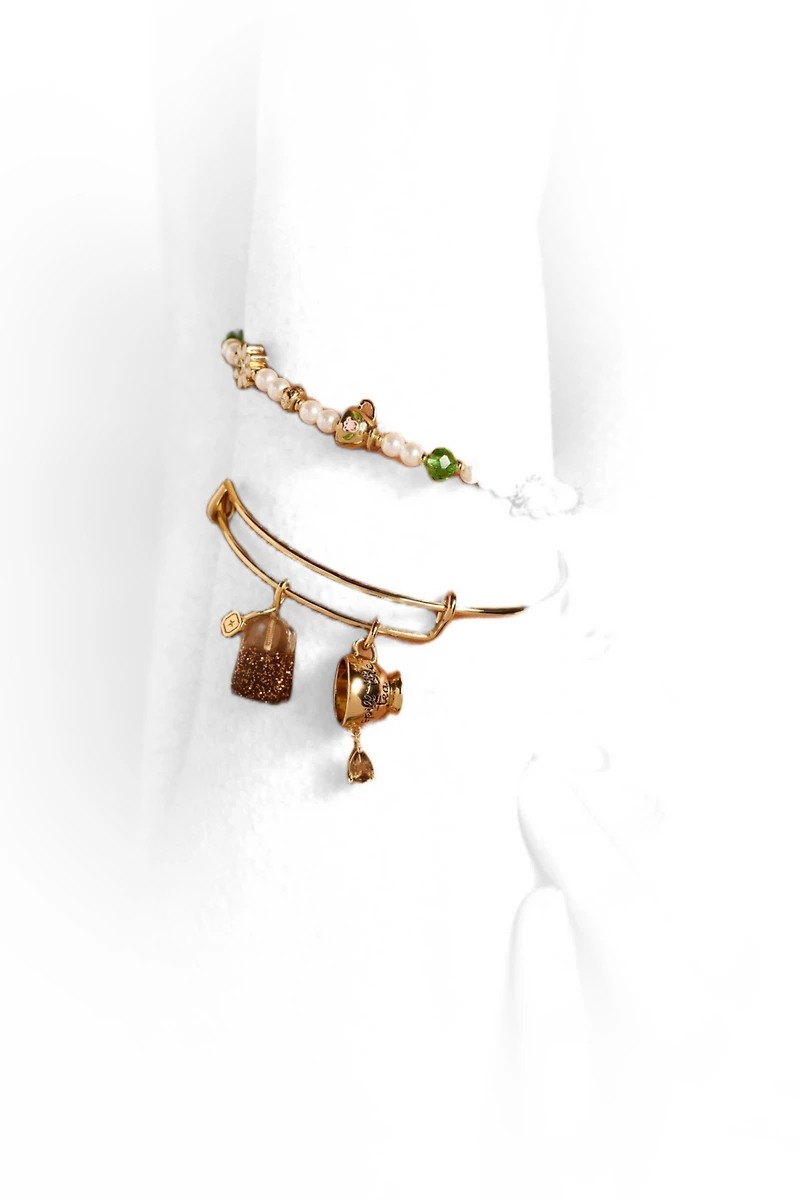 Alex and Ani Tea Party Beaded Stretch Bracelet