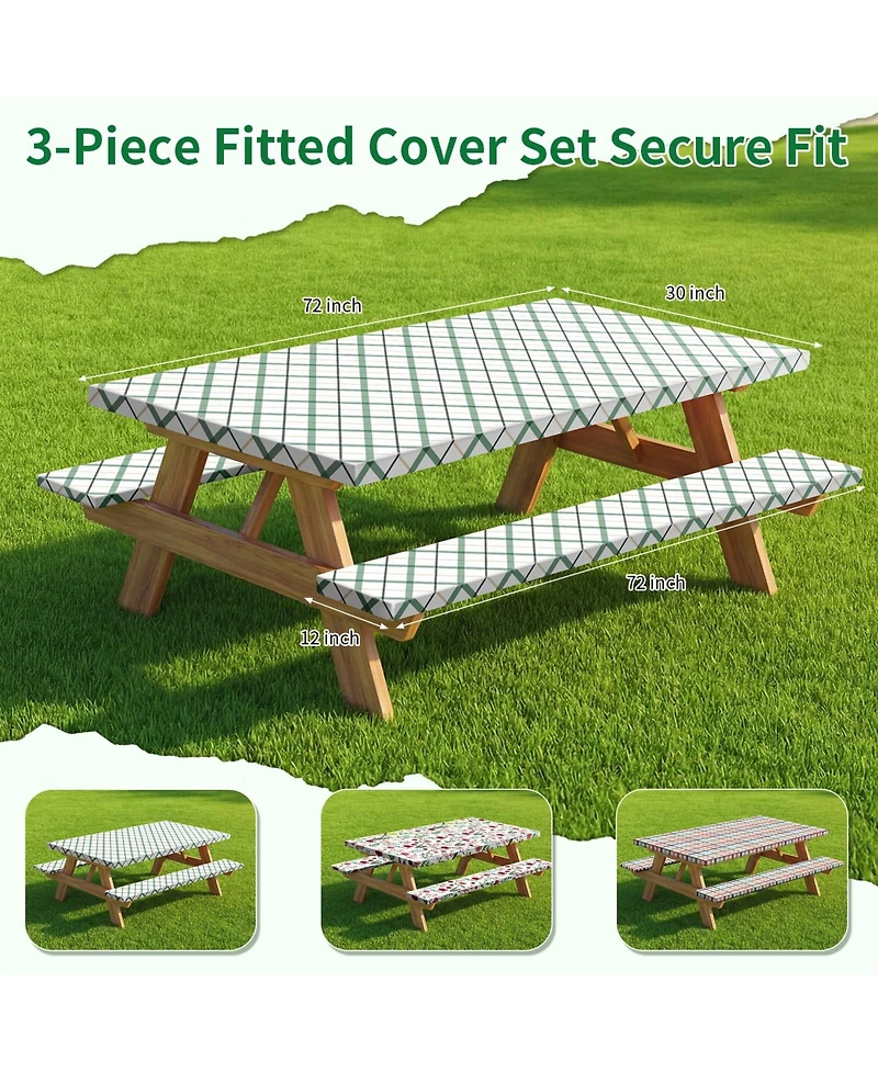 Piscifun 3 Piece Camping Outdoor Set Waterproof Windproof Stretchable