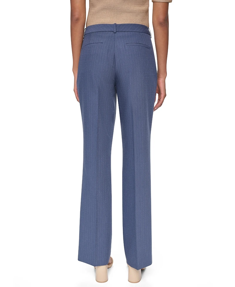 Dkny Women's Modern F Pinstripe Straight-Leg Trousers