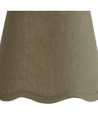 Springcrest Mylie Scallop Empire Lamp Shade 4x6x5.5 (Clip-On)