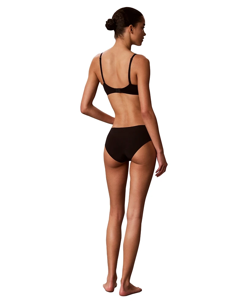 Calvin Klein Invisibles Microfiber Stretch Seamless Hipster Panty, 5-Pack, QD5419