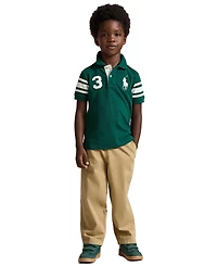 Polo Ralph Lauren Boys' 2T-7 Big Pony Cotton Mesh Shirt