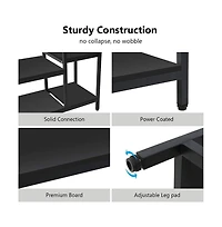 Tribesigns Heavy Duty Garment Rack with Shelves