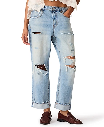 Steve Madden Women's Low-Rise Boyfriend Jeans