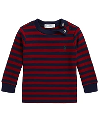 Polo Ralph Lauren Baby Boys' Striped Waffle-Knit Cotton T-Shirt