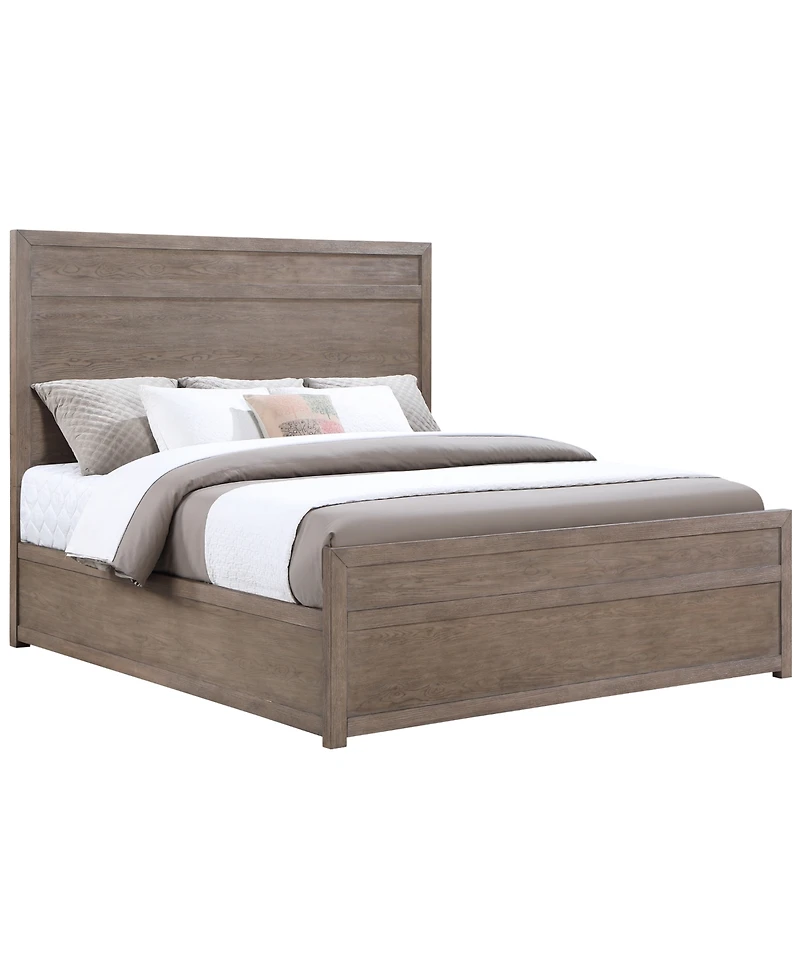 Adler King Plywood Modern Bed, Macy's Exclusive