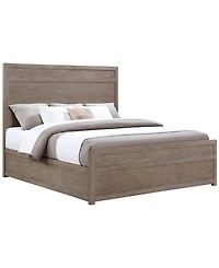 Adler King Plywood Modern Bed, Macy's Exclusive