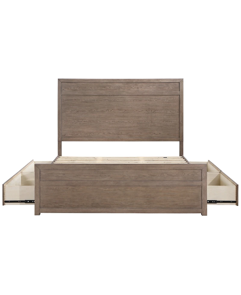 Adler King Plywood Modern Storage Bed, Macy's Exclusive