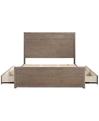 Adler King Plywood Modern Storage Bed, Macy's Exclusive